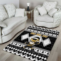 Power Black Ranger Santa Claus Area Rug Funny Christmas - Wonder Print Shop