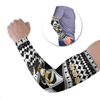 Personalized Power Black Ranger Santa Claus Arm Sleeves Funny Christmas - Wonder Print Shop