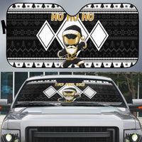 Power Black Ranger Santa Claus Auto Sun Shade Funny Christmas - Wonder Print Shop