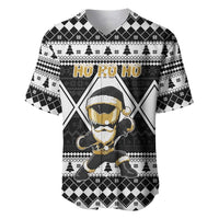 Personalized Power Black Ranger Santa Claus Baseball Jersey Funny Christmas - Wonder Print Shop