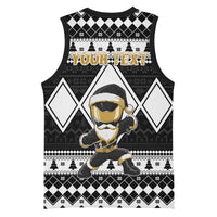 Personalized Power Black Ranger Santa Claus Basketball Jersey Funny Christmas - Wonder Print Shop