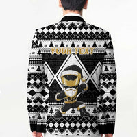 Personalized Power Black Ranger Santa Claus Blazer Funny Christmas - Wonder Print Shop