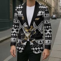 Personalized Power Black Ranger Santa Claus Blazer Funny Christmas - Wonder Print Shop