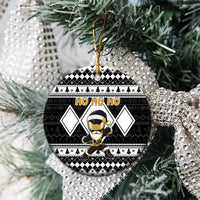 Power Black Ranger Santa Claus Ceramic Ornament Funny Christmas - Wonder Print Shop