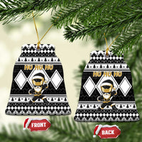 Power Black Ranger Santa Claus Ceramic Ornament Funny Christmas - Wonder Print Shop