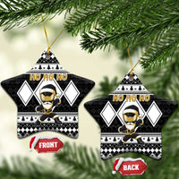 Power Black Ranger Santa Claus Ceramic Ornament Funny Christmas - Wonder Print Shop