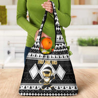 Power Black Ranger Santa Claus Grocery Bag Funny Christmas - Wonder Print Shop