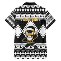 Personalized Power Black Ranger Santa Claus Hawaiian Shirt Funny Christmas - Wonder Print Shop