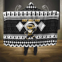 Power Black Ranger Santa Claus Hooded Blanket Funny Christmas - Wonder Print Shop
