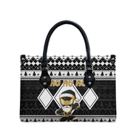 Power Black Ranger Santa Claus Leather Bag Funny Christmas - Wonder Print Shop