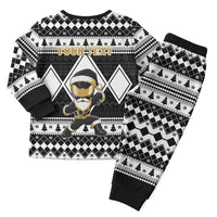 Power Black Ranger Santa Claus Christmas Pajama Set Funny Christmas - Wonder Print Shop