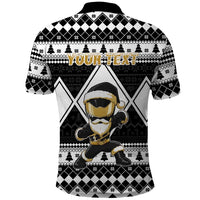 Personalized Power Black Ranger Santa Claus Polo Shirt Funny Christmas - Wonder Print Shop
