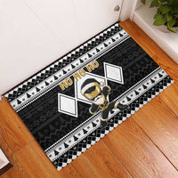 Power Black Ranger Santa Claus Rubber Doormat Funny Christmas - Wonder Print Shop
