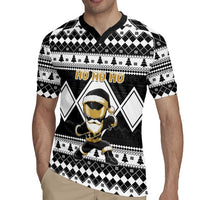 Personalized Power Black Ranger Santa Claus Rugby Jersey Funny Christmas - Wonder Print Shop