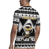 Personalized Power Black Ranger Santa Claus Rugby Jersey Funny Christmas - Wonder Print Shop