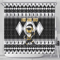 Power Black Ranger Santa Claus Shower Curtain Funny Christmas - Wonder Print Shop