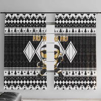 Power Black Ranger Santa Claus Window Curtain Funny Christmas - Wonder Print Shop