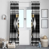 Power Black Ranger Santa Claus Window Curtain Funny Christmas - Wonder Print Shop