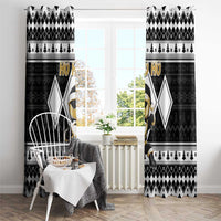 Power Black Ranger Santa Claus Window Curtain Funny Christmas - Wonder Print Shop