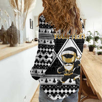 Personalized Power Black Ranger Santa Claus Women Casual Shirt Funny Christmas - Wonder Print Shop