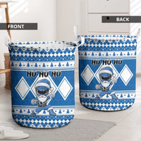 Power Blue Ranger Santa Claus Laundry Basket Funny Christmas - Wonder Print Shop
