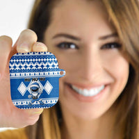 Power Blue Ranger Santa Claus AirPods Case Funny Christmas - Wonder Print Shop