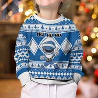 Power Blue Ranger Santa Claus Kid Ugly Christmas Sweater Funny Christmas - Wonder Print Shop