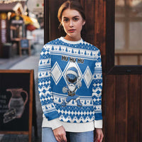 Power Blue Ranger Santa Claus Ugly Christmas Sweater Funny Christmas - Wonder Print Shop