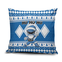 Power Blue Ranger Santa Claus Pillow Cover Funny Christmas - Wonder Print Shop
