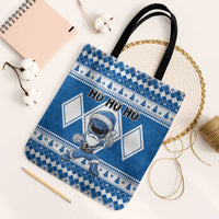 Power Blue Ranger Santa Claus Tote Bag Funny Christmas - Wonder Print Shop