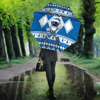 Power Blue Ranger Santa Claus Umbrella Funny Christmas - Wonder Print Shop