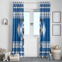 Power Blue Ranger Santa Claus Window Curtain Funny Christmas - Wonder Print Shop