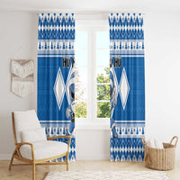 Power Blue Ranger Santa Claus Window Curtain Funny Christmas - Wonder Print Shop