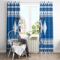 Power Blue Ranger Santa Claus Window Curtain Funny Christmas - Wonder Print Shop