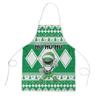 Power Green Ranger Santa Claus Apron Funny Christmas - Wonder Print Shop