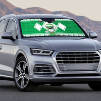Power Green Ranger Santa Claus Auto Sun Shade Funny Christmas - Wonder Print Shop