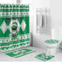 Power Green Ranger Santa Claus Bathroom Set Funny Christmas - Wonder Print Shop