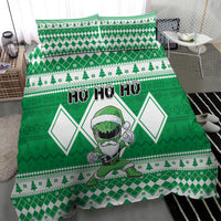 Power Green Ranger Santa Claus Bedding Set Funny Christmas - Wonder Print Shop