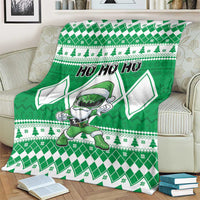 Power Green Ranger Santa Claus Blanket Funny Christmas - Wonder Print Shop
