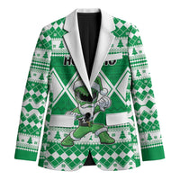 Personalized Power Green Ranger Santa Claus Blazer Funny Christmas - Wonder Print Shop