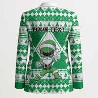 Personalized Power Green Ranger Santa Claus Blazer Funny Christmas - Wonder Print Shop
