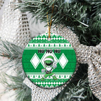 Power Green Ranger Santa Claus Ceramic Ornament Funny Christmas - Wonder Print Shop