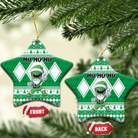 Power Green Ranger Santa Claus Ceramic Ornament Funny Christmas - Wonder Print Shop