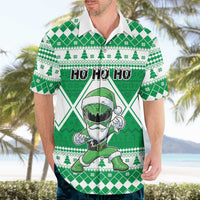 Personalized Power Green Ranger Santa Claus Hawaiian Shirt Funny Christmas - Wonder Print Shop