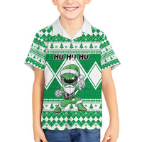 Personalized Power Green Ranger Santa Claus Hawaiian Shirt Funny Christmas - Wonder Print Shop