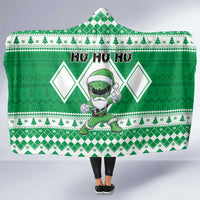 Power Green Ranger Santa Claus Hooded Blanket Funny Christmas - Wonder Print Shop