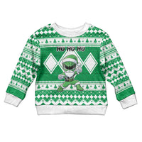 Power Green Ranger Santa Claus Kid Ugly Christmas Sweater Funny Christmas - Wonder Print Shop