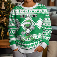 Power Green Ranger Santa Claus Kid Ugly Christmas Sweater Funny Christmas - Wonder Print Shop