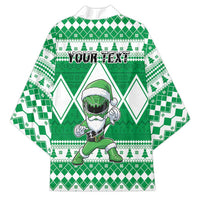 Personalized Power Green Ranger Santa Claus Kimono Funny Christmas - Wonder Print Shop