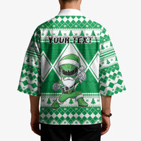 Personalized Power Green Ranger Santa Claus Kimono Funny Christmas - Wonder Print Shop